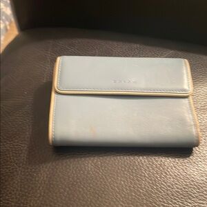 Light baby blue coach wallet